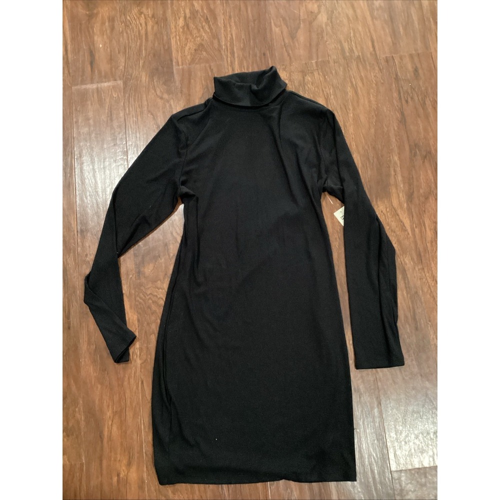 No Boundaries NWT Ribbed Fitted Turtle Neck Long Sleeve Dress Size L 12-14